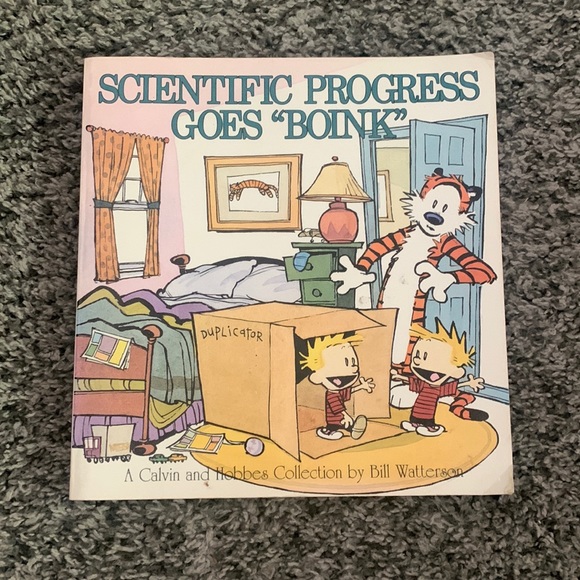 Calvin and Hobbes Scientific Progress goes ‘Boink’ Bill Watterson vintage book - Picture 1 of 3